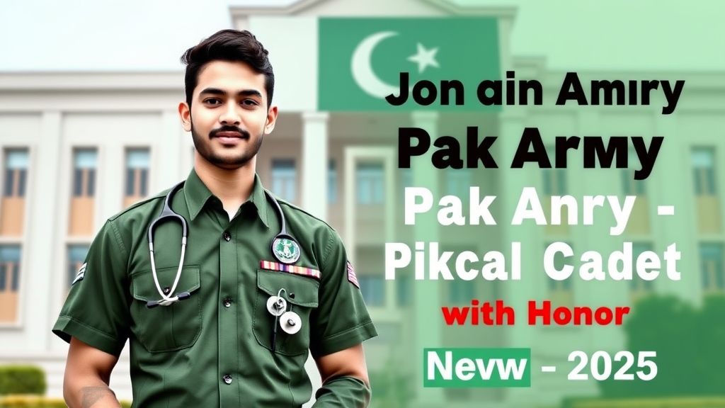 Pak Army As A Medical Cadet Jobs 2025